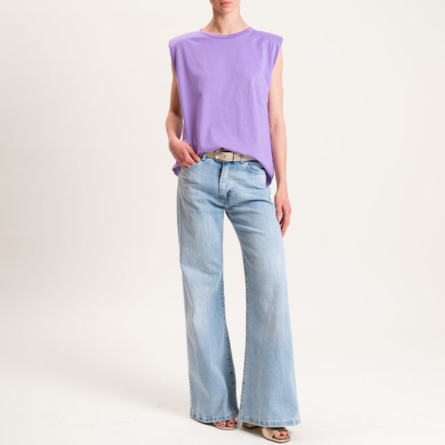 Vicolo-T-shirt con spalline - glicine