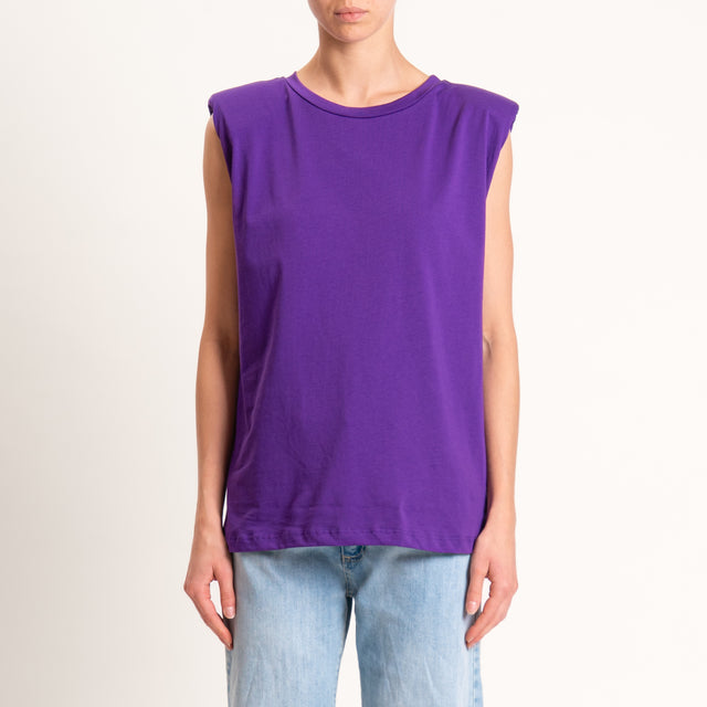 Vicolo-T-shirt con spalline - viola