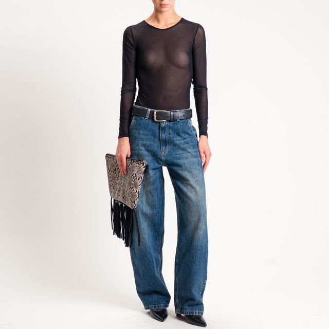 Vicolo-Body elasticizzato - nero