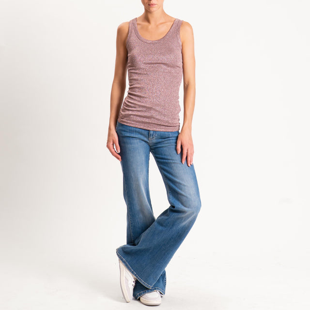 Vicolo-Top lurex - blush