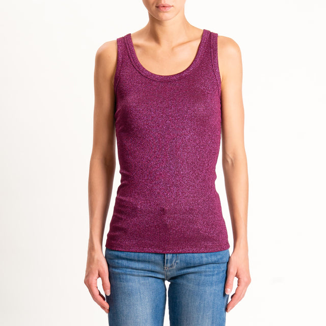 Vicolo-Top lurex - magenta