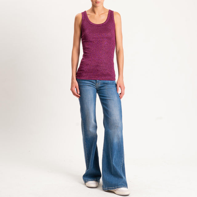 Vicolo-Top lurex - magenta