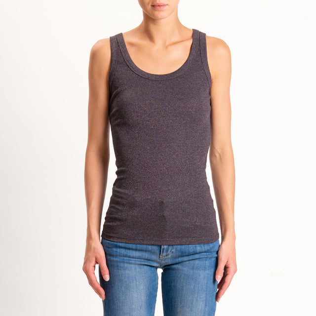 Vicolo-Top lurex - moro
