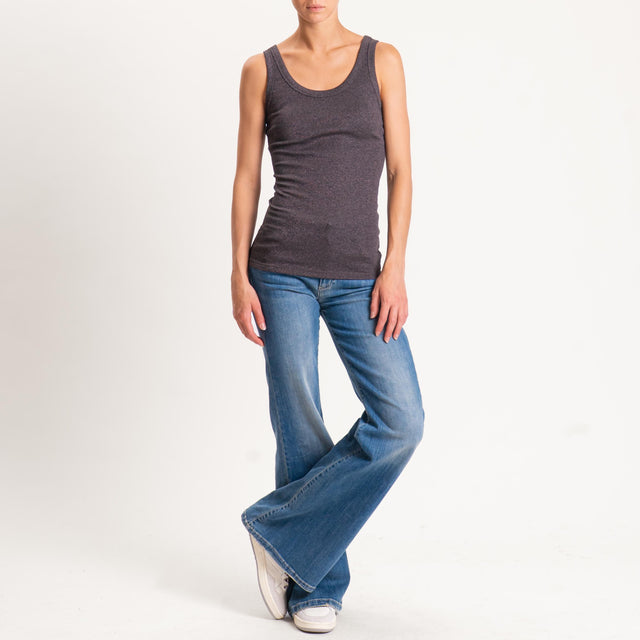 Vicolo-Top lurex - moro