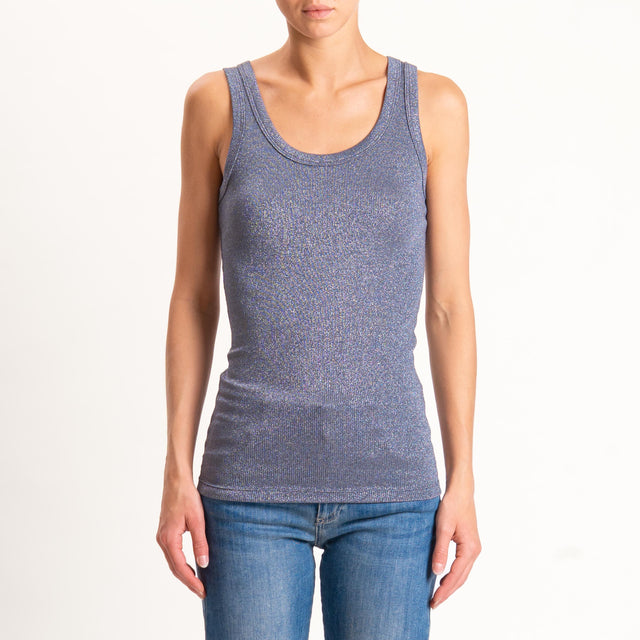 Vicolo-Top lurex - piombo