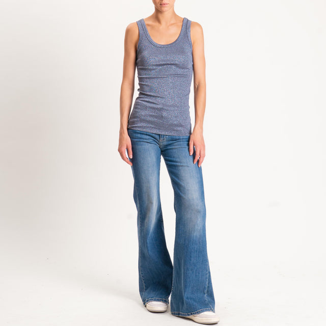 Vicolo-Top lurex - piombo