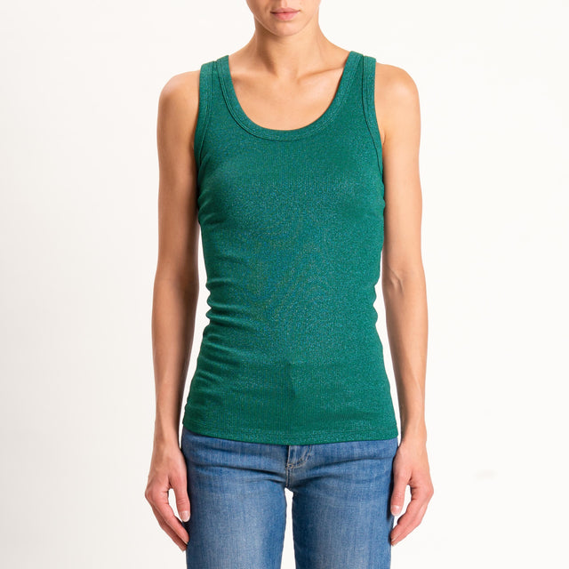 Vicolo-Top lurex - verde smeraldo