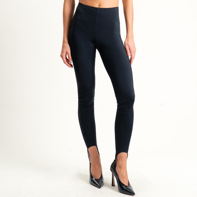 Vicolo-Leggings elastico in vita - nero