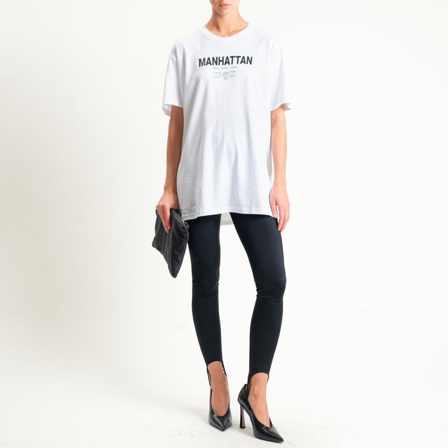Vicolo-Leggings elastico in vita - nero