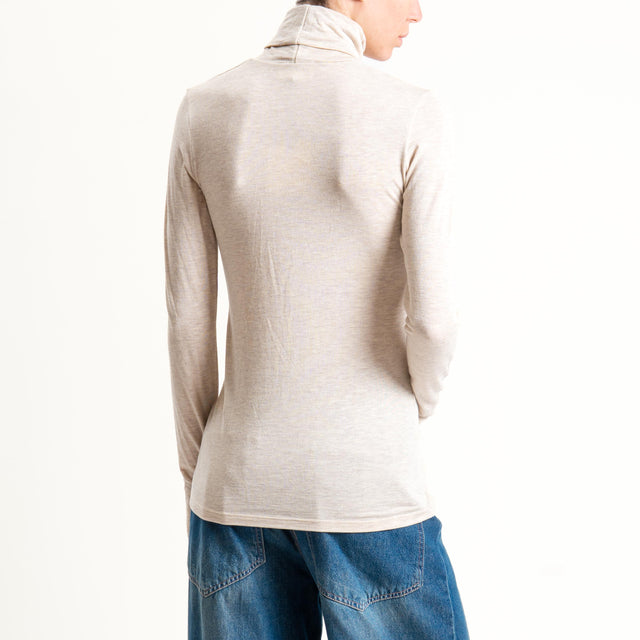 Vicolo-Maglia collo alto modal lana - cacha