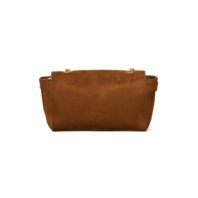 Vicolo-Borsa effetto suede - cuoio