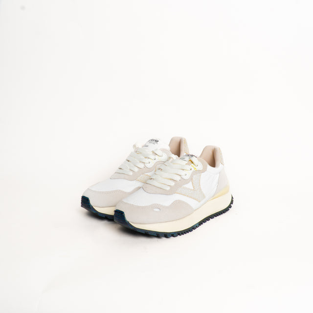 Victoria-Sneakers effetto camoscio - latte/taupe
