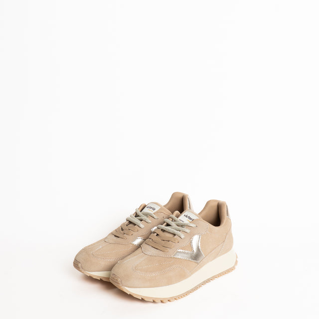 Victoria-Sneakers scamosciata con doppio laccio - beige