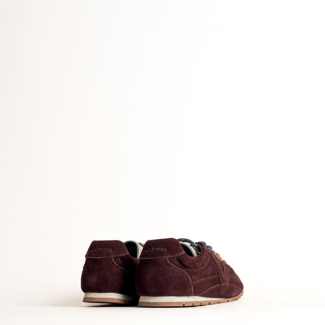 Victoria-Sneakers scamosciata con doppio laccio - Bordeaux