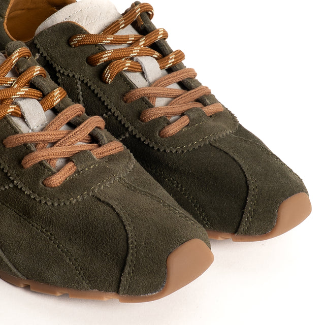 Victoria-Sneakers scamosciata con doppio laccio - kaki