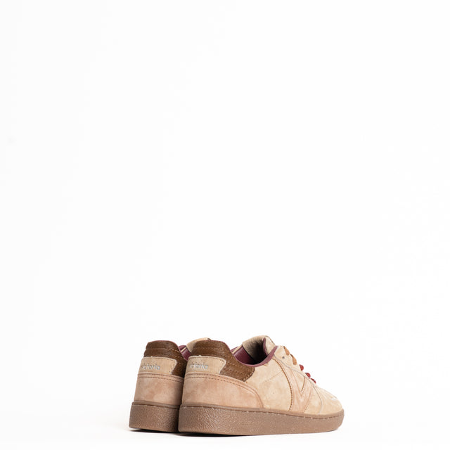 Victoria-Sneakers scamosciata con doppio laccio - beige