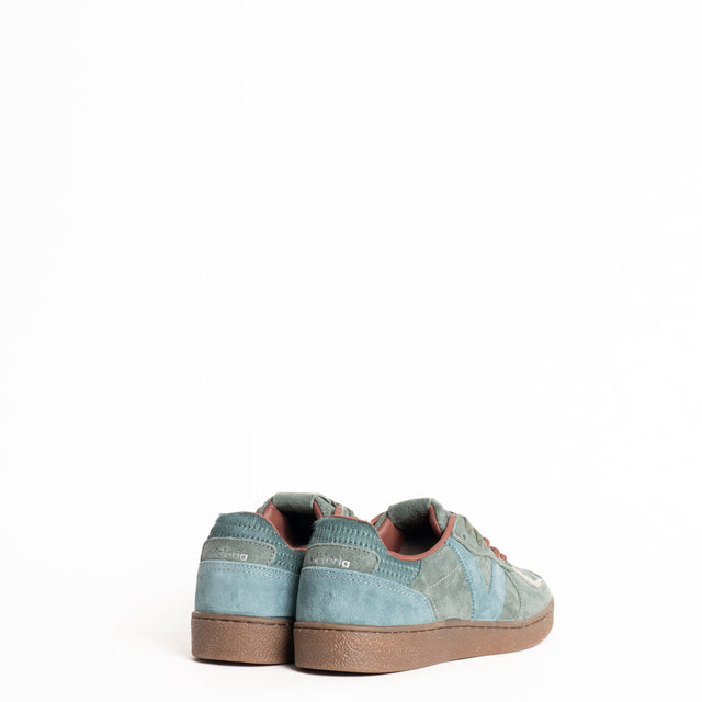 Victoria-Sneakers scamosciata con doppio laccio - jade