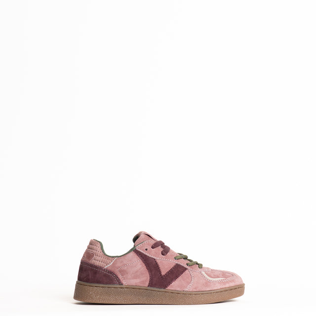 Victoria-Sneakers scamosciata con doppio laccio - rosa