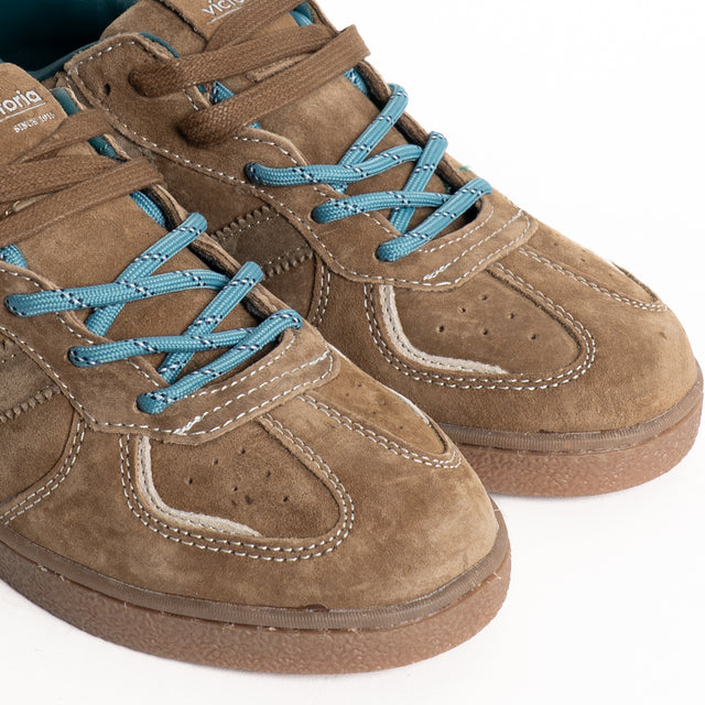 Victoria-Sneakers scamosciata con doppio laccio - taupe