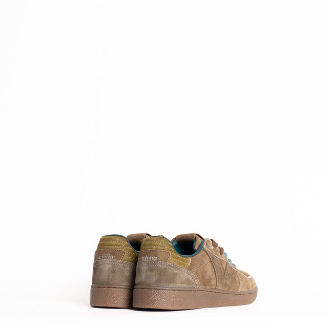 Victoria-Sneakers scamosciata con doppio laccio - taupe