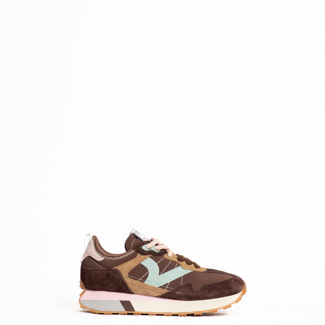 Victoria-Sneakers con doppio laccio - choco
