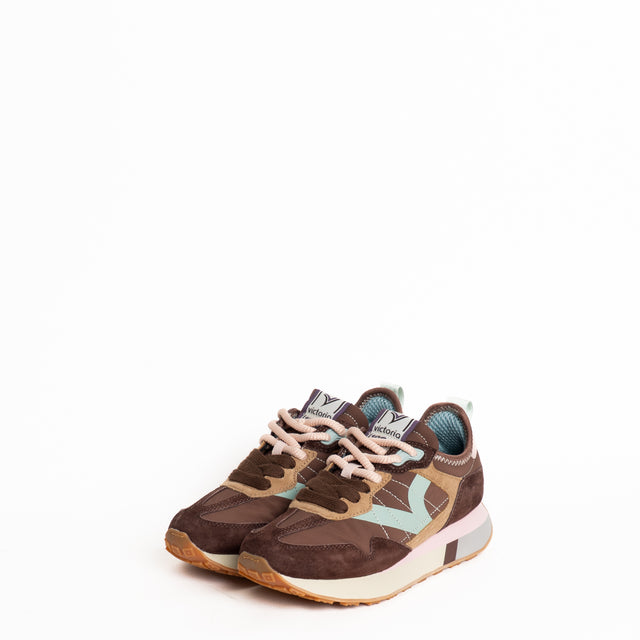 Victoria-Sneakers con doppio laccio - choco