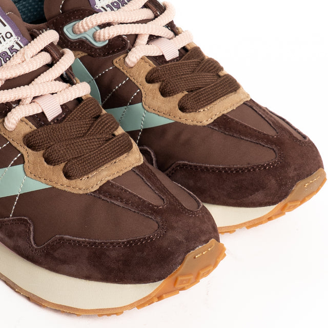 Victoria-Sneakers con doppio laccio - choco
