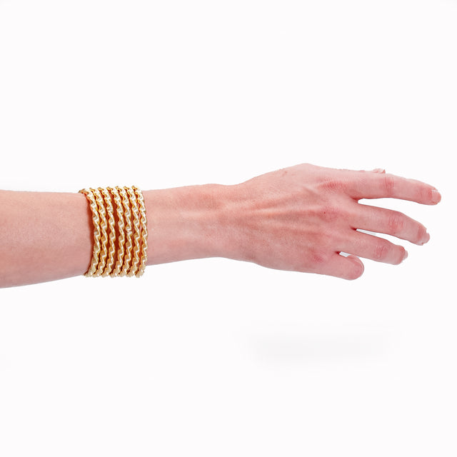 Pulsera rígida W by Whitemood-Torchon - oro