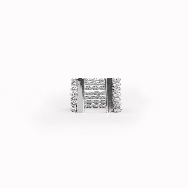 W by Whitemood-Torchon rigid bracelet - silver