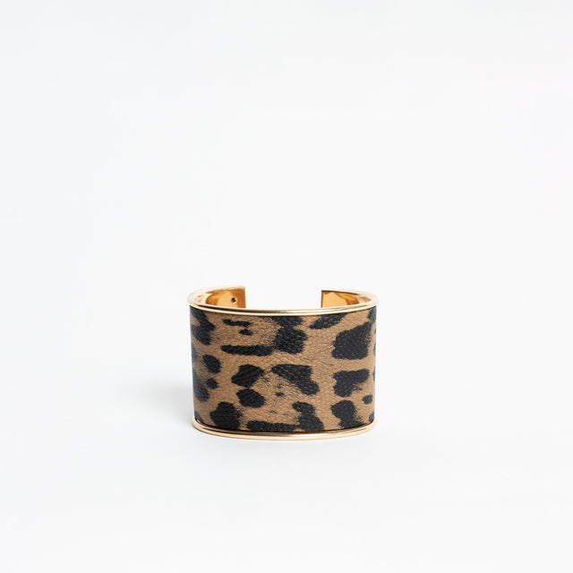 W by Whitemood -Bracciale rigido maculato - oro/moro/nero