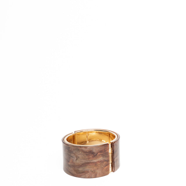 W by Whitemood-Band bracelet with glitter detail - brown