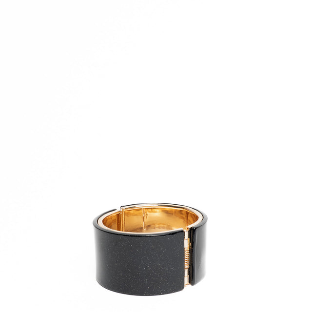 W by Whitemood-Bracciale a fascia dettaglio glitte - Nero