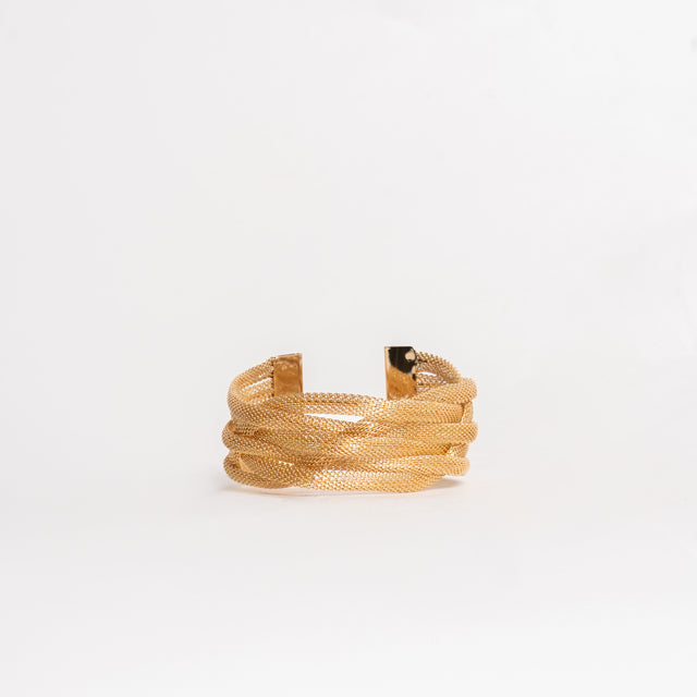 W by Whitemood-Bracciale a fasce intrecciate - gold