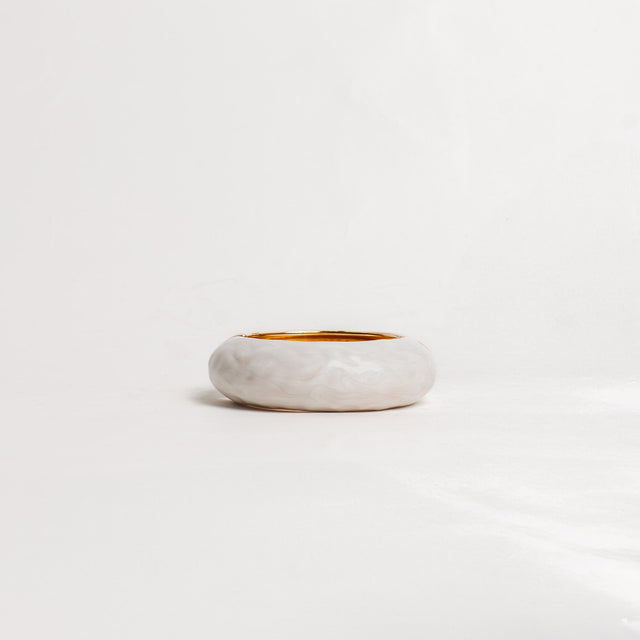 W by Whitemood-Bracciale rigido tondo - Bianco