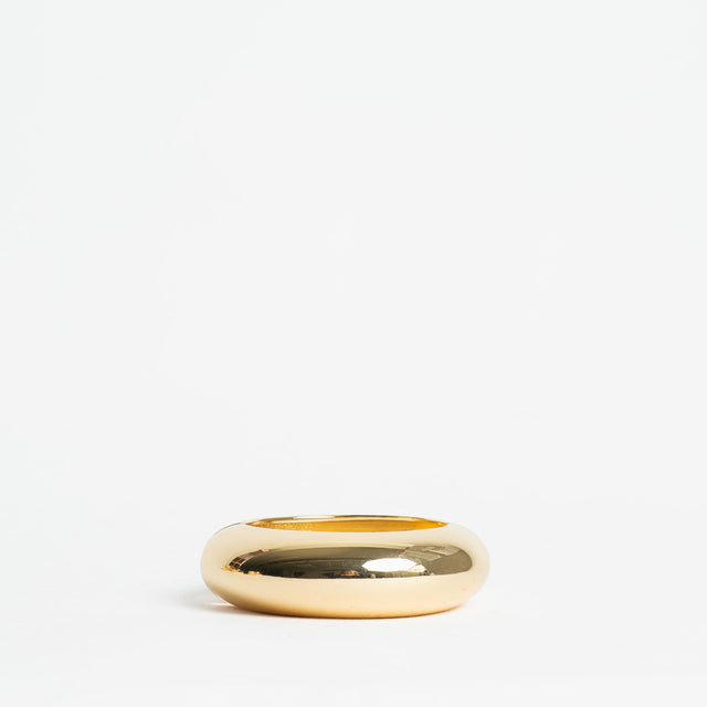 W by Whitemood-Bracciale rigido basso tondo lucido - gold