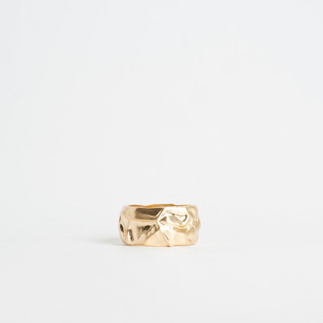 W by Whitemood-Bracciale rigido increspato - gold