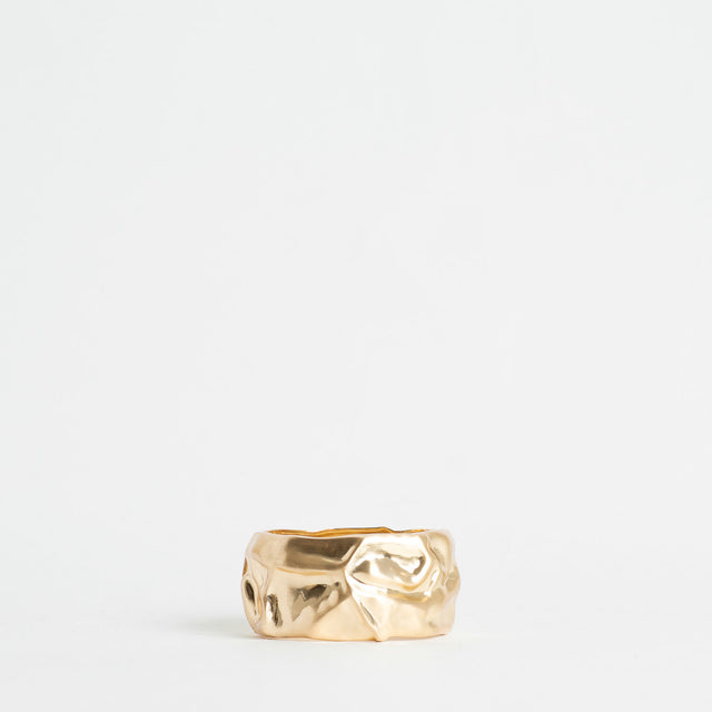 W by Whitemood-Bracciale rigido increspato - gold
