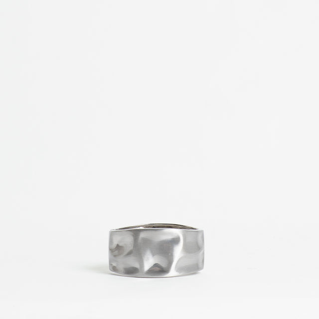 W by Whitemood-Bracciale rigido increspato matt - silver