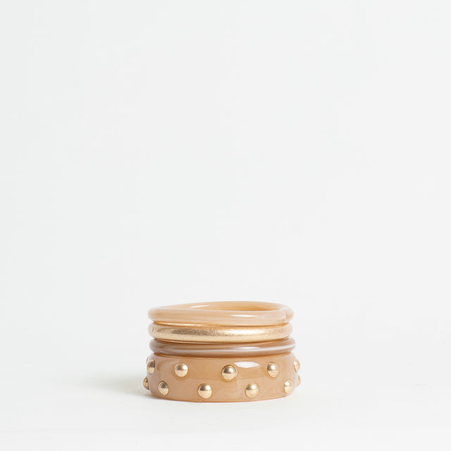 W by Whitemood-Set bracciali rigidi - naturale