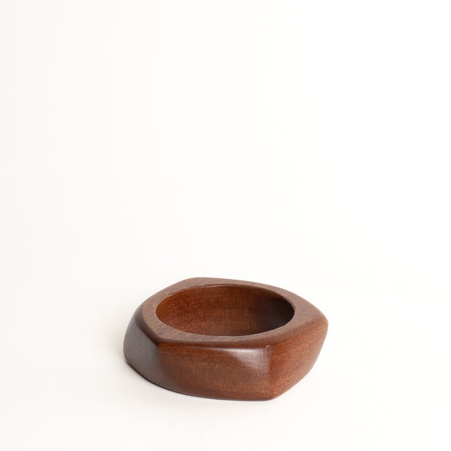 W by Whitemood-Bracciale in legno squadrato - brown