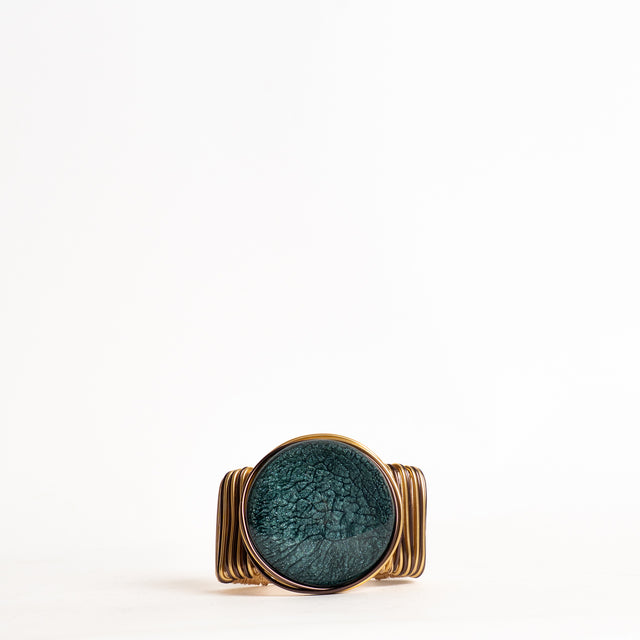 W by Whitemood-Bracciale rigido con pietra - ottanio