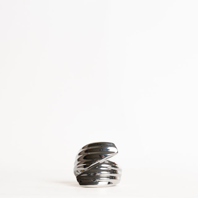 W by Whitemood-Bracciale rigido rigato - silver