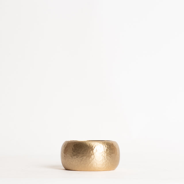 W by Whitemood-Bracciale rigido ovale martellato - gold