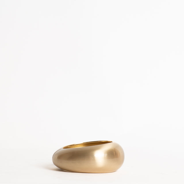 W by Whitemood-Bracciale rigido svasato matt - gold