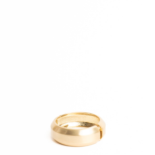 W by Whitemood - Matte round rigid bracelet - gold