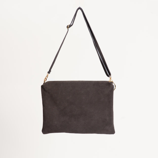 W by Whitemood - Bolso de hombro de ante - Café