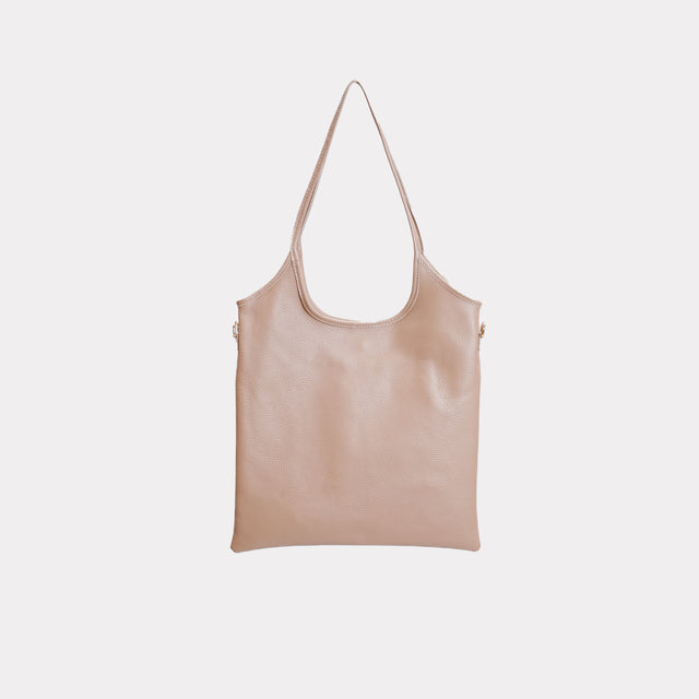 Bolso shopper de piel W by Whitemood - color arena