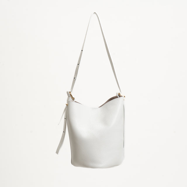 W by Whitemood-Borsa secchiello + pochette - off white