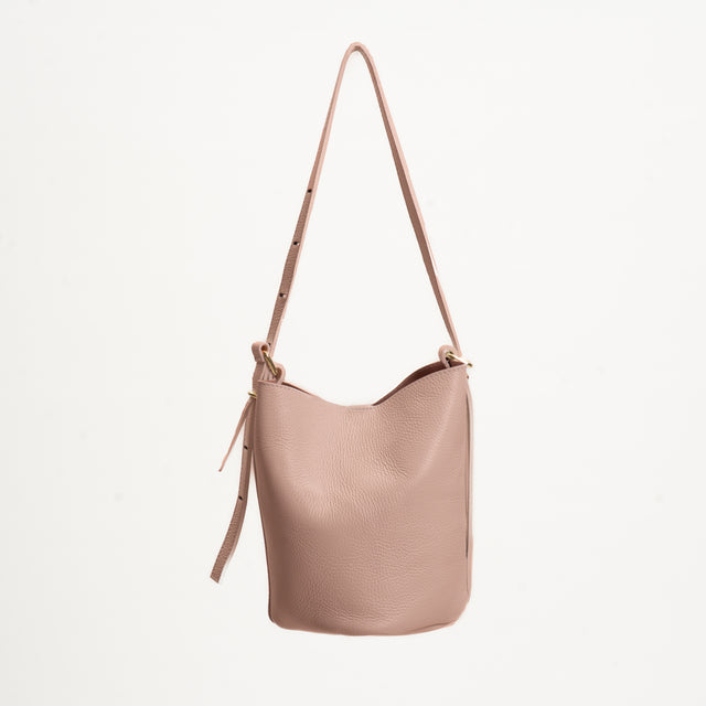 W by Whitemood-Borsa secchiello + pochette - cipria
