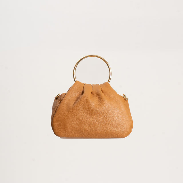 W by Whitemood-Borsa clutch con manici rigidi - cuoio